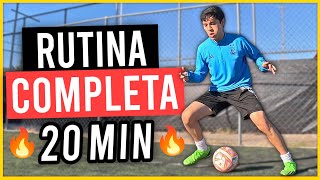 ⚽ MEJORA tu RESISTENCIA y TÉCNICA INDIVIDUAL  RUTINA de ENTRENAMIENTO COMPLETA 20min para FÚTBOL [upl. by Adamec985]