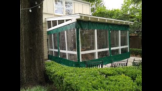 Clear Plastic Vinyl Enclosure Panels to Winterize Your Porch  Enclosure Guy [upl. by Ymeon986]