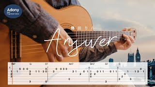 Answer  幾田りら Free TAB  Fingerstyle Guitar Solo [upl. by Rashidi]