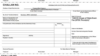 How to fill SPSC Challan  Fee voucher  Subject Specialist  Assitant Post  spscjobs [upl. by Ainwat391]