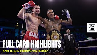 FULL CARD HIGHLIGHTS  Conor Benn vs Chris van Heerden [upl. by Anetsirhc]