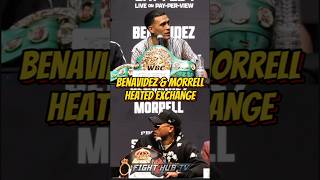 David Benavidez amp Morrell HEATED EXCHANGE at press conference [upl. by Mathia]