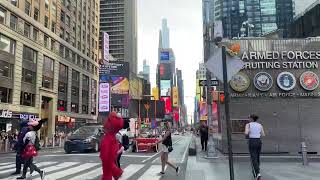 Scrolling at Time Square Street in New York [upl. by Nela]