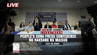 LIVE People’s SONA Press conference ng Hakbang ng MAISUG  July 18 2024 [upl. by Rammaj]