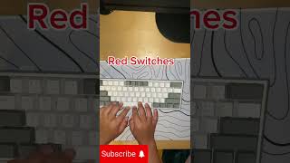 Red Switches Vs Blue Switches computerkeyboard [upl. by Azila]