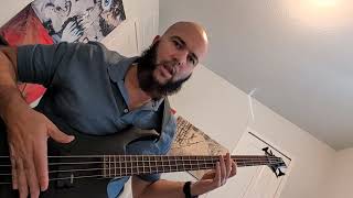 ESP bass guitar model LTD F204BLKS revisited bass playing with ⚡  Subscribe [upl. by Etiam354]