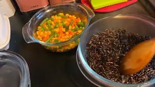 Wild Rice Black Rice with Lamb and Veggies family food uk rice lamb subscribe fyp [upl. by Cheney55]