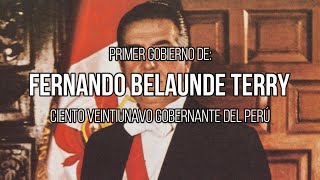 Primer gobierno de Fernando Belaunde Terry  Nivel de español C2 [upl. by Cinderella]