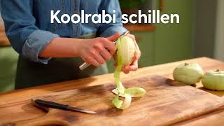 Koolrabi schillen  How to  Allerhande [upl. by Fulbert954]