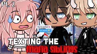 ☆Texting the mafia siblings☆  Gacha Life Mini Movie✨PART 2✨GLMM [upl. by Evans]