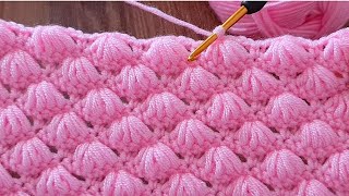 The Greatest VERY EASY Baby Blanket for Beginners Crochet knitting pattern [upl. by Lorrac]