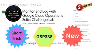 2024 Monitor and Log with Google Cloud Operations Suite Challenge Lab  qwiklabs  GSP338 [upl. by Ohl353]