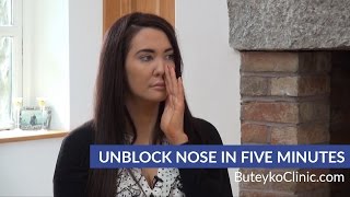 Unblock Nose in Five Minutes  Buteyko Breathing Method [upl. by Harbard557]