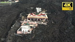 La Palma Drone Volcano affects 3216 buildings Final view after volcano stop Dec 21 4K 60 fps [upl. by Yseulte130]