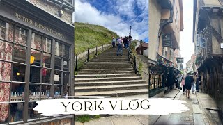 YORK VLOG  The Shambles 199 Steps The York Ghost Merchants Whitby Abbey [upl. by Kinata649]