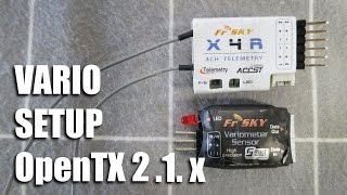 FrSky Vario setup OpenTX 21 [upl. by Xylia]