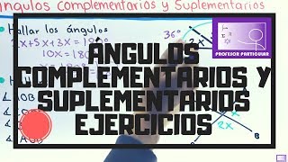 Ángulos complementarios y suplementarios  ejercicios  Trigonometría [upl. by Jesher]