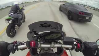 Cammed Camaro SS vs FZ09 vs Z1000 [upl. by Gilli418]