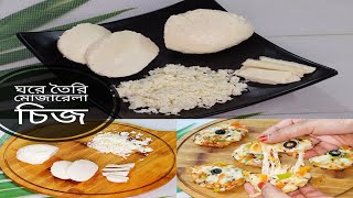 মোজারেলা চিজ তৈরি খুব সহজে  রেনেট ছাড়া  Mozzarella Cheese Without Rennet  Cheese Recipe Bangla [upl. by Mahtal]