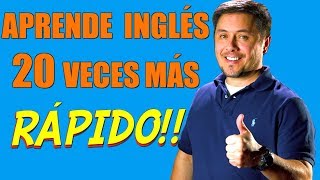 Cómo hablar inglés 20 VECES MAS RAPIDO con estos consejos [upl. by Dimitri960]