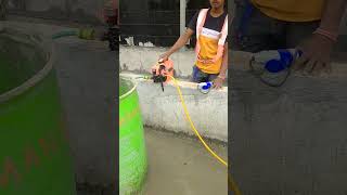 Water jet cleaner for waterproofing works for upstand wall construction videos [upl. by Llehsam]