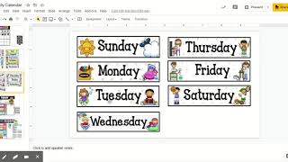 Daily Calendar  Google Slides [upl. by Eilsel]