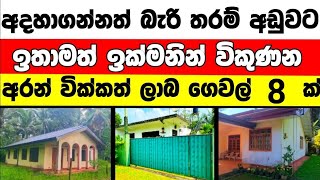 පට්ටම අඩුවට වටිනා ගෙවල් 8 ක්  House for sale in sri lanka  Aduwata gewal Low price house  Gewal [upl. by Ssidnak]