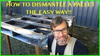 How to Dismantle a Pallet The EASY Way Two Great Techniques [upl. by Dina]