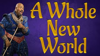 A Whole New World backing track karaoke instrumental Aladdin Broadway [upl. by Imekawulo896]