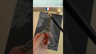 🇫🇷The Ultimate Eiffel Tower Night Reveal🌃 art france diy scratchart [upl. by Samy833]