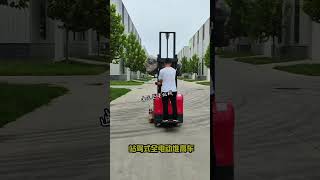 Standon forklift Fully electric forklift Warehouse logistics factory transporter Double lift fo [upl. by Pudendas]