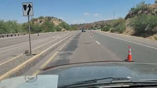 Rose Fire near Wickenburg 60 highway update [upl. by Adlei]