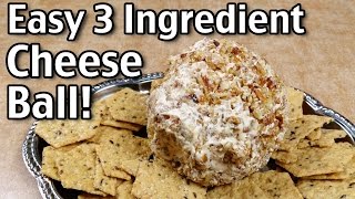 3 Ingredient Cheese Ball Recipe [upl. by Acissev]