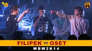 Filipek 🆚 Oset 🎤 WBW 2014 Finał freestyle rap battle [upl. by Ennylyak69]