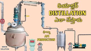 distillation process in pharmacuitical api industry  vacuum distillation  pharma api [upl. by Woodcock]