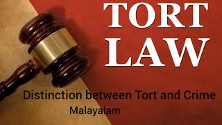 Distinction between tort and crime in Malayalam [upl. by Eihcra]