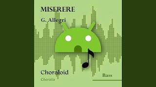 Miserere Choir II or soloists  Bass Voice with metronome [upl. by Haila]