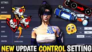 New Update Control Setting Free Fire  Pro Setting Free Fire 2023  Free Fire Control Settings FF [upl. by Nnairb304]