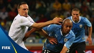 Uruguay v France  2010 FIFA World Cup  Match Highlights [upl. by Ilesara]