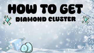 How to get DIAMOND CLUSTER STICKER in Bee Swarm Simulator [upl. by Lednam]