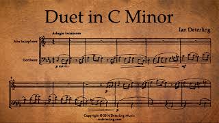 Alto Saxophone and Trombone Duet in C Minor [upl. by Attenreb115]