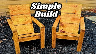 How To Build Adirondack Chairs Easy and Affordable Free Build Plans [upl. by Millman]