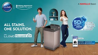 Lloyd Novante Washing Machine  IoT  5D Wash  Mahesh Babu amp Tamanna  Telugu  25 Sec [upl. by Auahsoj]