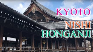 Nishi honganji in Kyoto Japan 4K Japan Guide  Travel Guide  Beautiful places in Kyoto [upl. by Neelram]