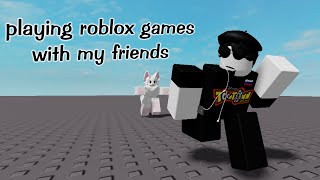 playing roblox games with my friends ft quotLeafyIsHerequot [upl. by Zweig]