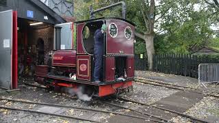 Sybil approaches Becconsall with a passenger train [upl. by Lovich910]