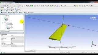 Ansys DesignModeler  How to create 3D wing using airfoil [upl. by Herb]