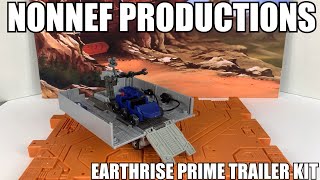 NONNEF Production Earthrise Optimus Prime Trailer Kit Unboxing and Review [upl. by Balfore]