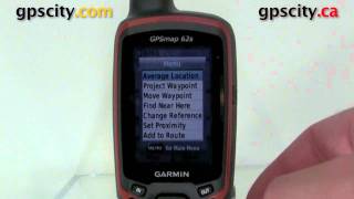 Waypoints on the Garmin GPSMap 62S with GPSCity [upl. by Eloc]