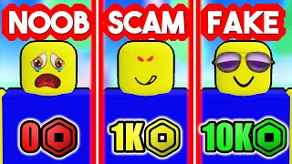 NOOB vs SCAM vs IMPOSTOR Pls Donate Roblox [upl. by Reginauld]